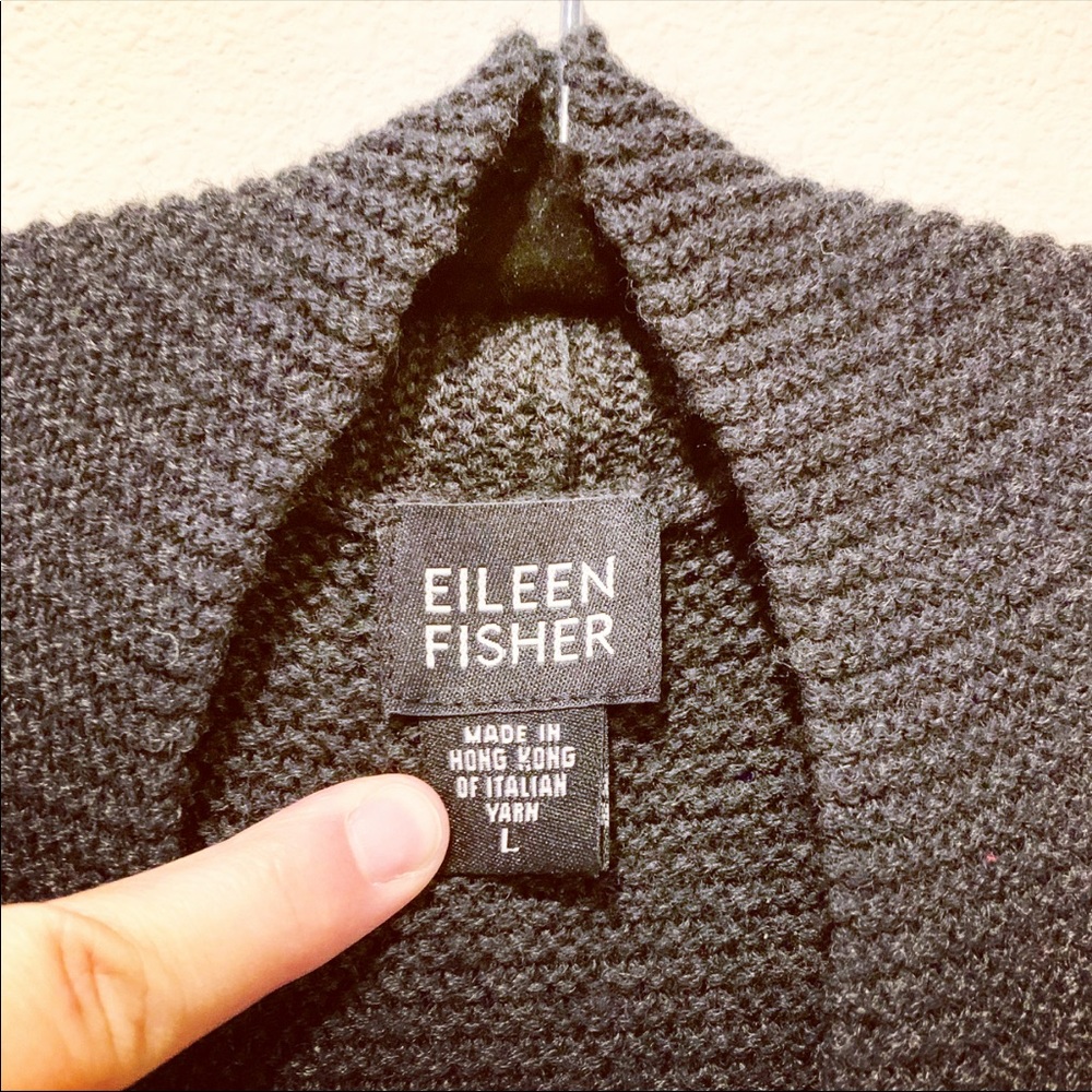 Eileen Fisher Wool Open Cardigan - Picture 3 of 11